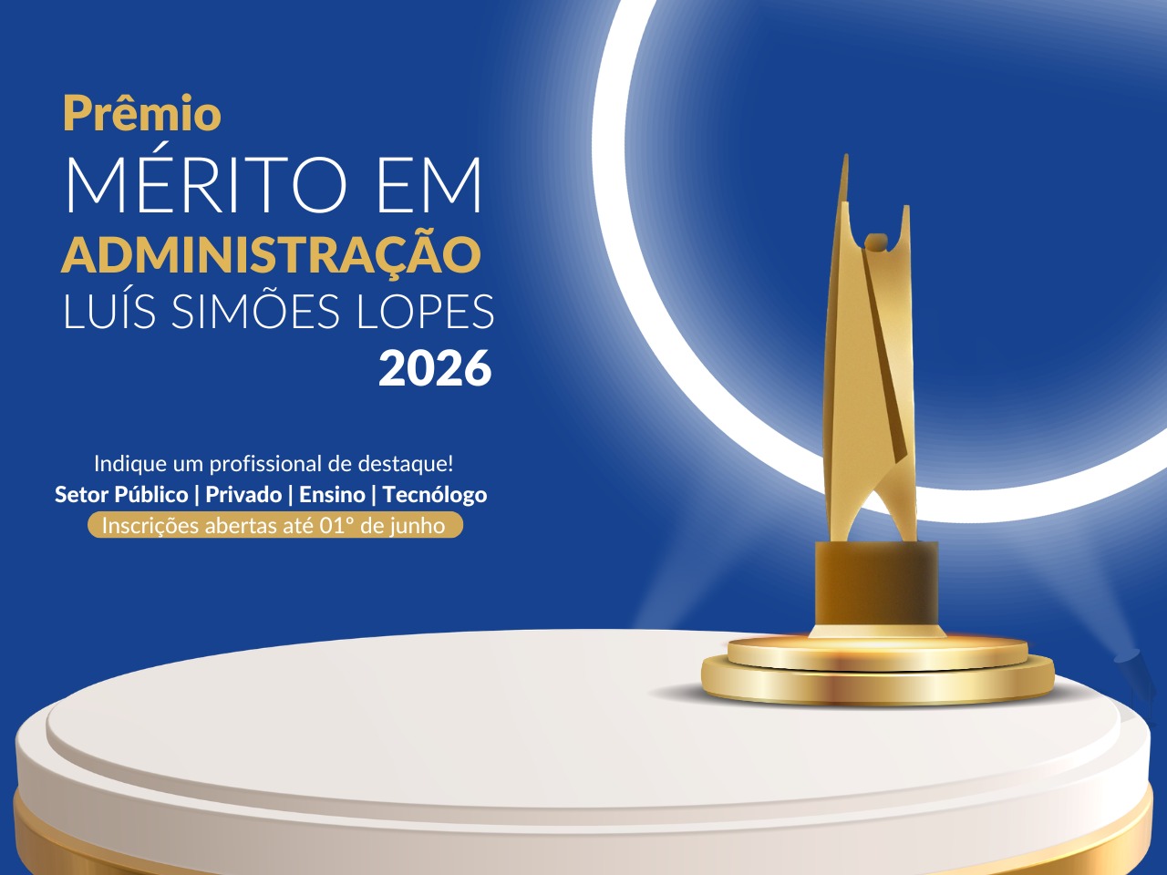 CRA-RS abre inscrições para o Prêmio Mérito em Administração – Luís Simões Lopes 2026